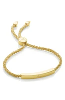 Monica Vinader Linear Bar Friendship Bracelet in Gold Metallica at Nordstrom