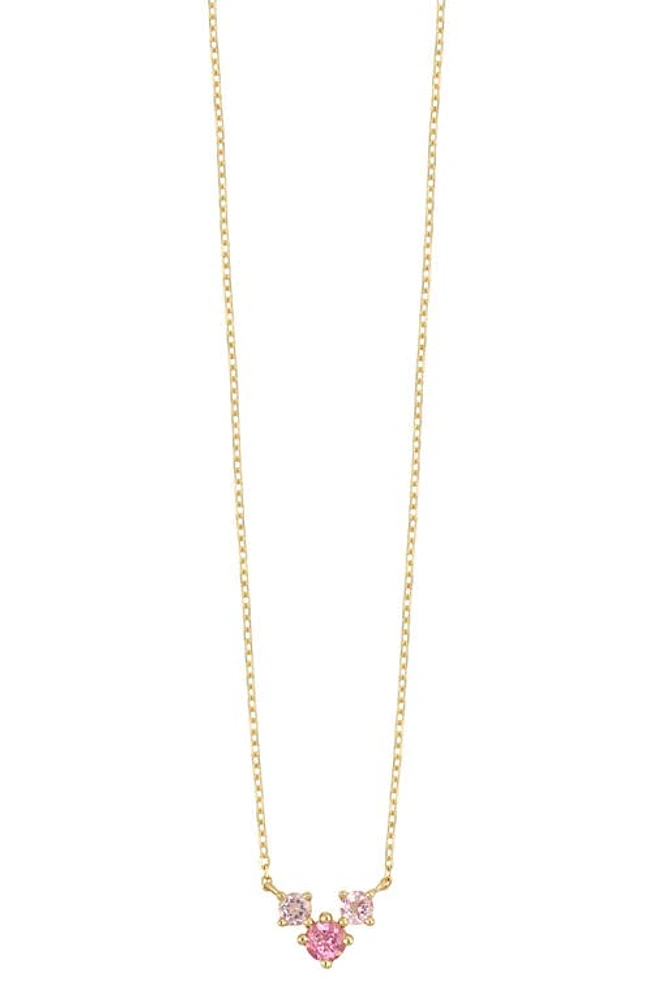 Bony Levy 14K Gold Pink Tourmaline Pendant Necklace in Yellow Gold at Nordstrom, Size 18