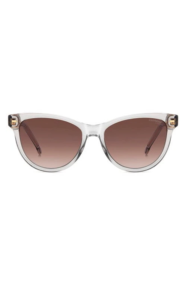 Carrera Eyewear 54mm Cat Eye Sunglasses in Grey/Brown Gradient at Nordstrom