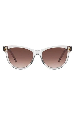 Carrera Eyewear 54mm Cat Eye Sunglasses in Grey/Brown Gradient at Nordstrom