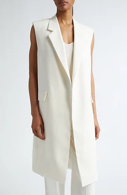 TOTEME Grain de Poudre Long Vest Off White at Nordstrom, Us