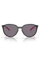 Oakley Sielo 57mm Polarized Round Sunglasses in Black Grey at Nordstrom