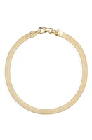 Bony Levy 14K Gold Herringbone Chain Bracelet in 14K Yellow Gold at Nordstrom, Size 7