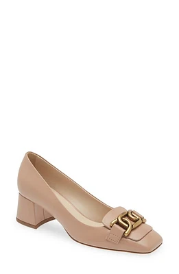 Tod's Kate Chain Block Heel Pump Rosa Granito at Nordstrom,