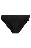 TomboyX First Line Stretch Cotton Period Bikini Pure Black at Nordstrom,