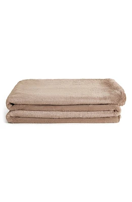 UnHide Li'l Marsh Medium Plush Blanket in Mocha Sharpei at Nordstrom, Size Throw