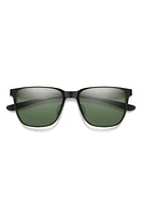 Smith Lowdown 54mm ChromaPop Polarized Square Sunglasses in Matte Black /Silver /Gray at Nordstrom