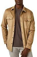 7 Diamonds Country Road Faux Suede Shirt Jacket at Nordstrom,