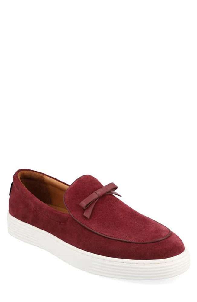 TAFT 365 Suede Loafer Cherry at Nordstrom,