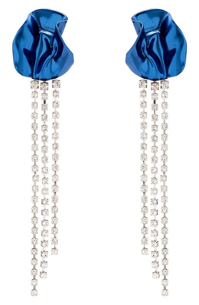 Sterling King Georgia Crystal Drop Earrings in Cobalt Blue at Nordstrom