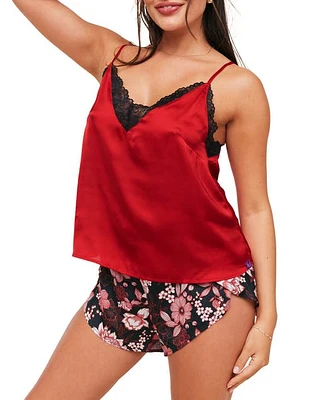 Adore Me Linny Pajama Camisole & Short Set Floral at Nordstrom