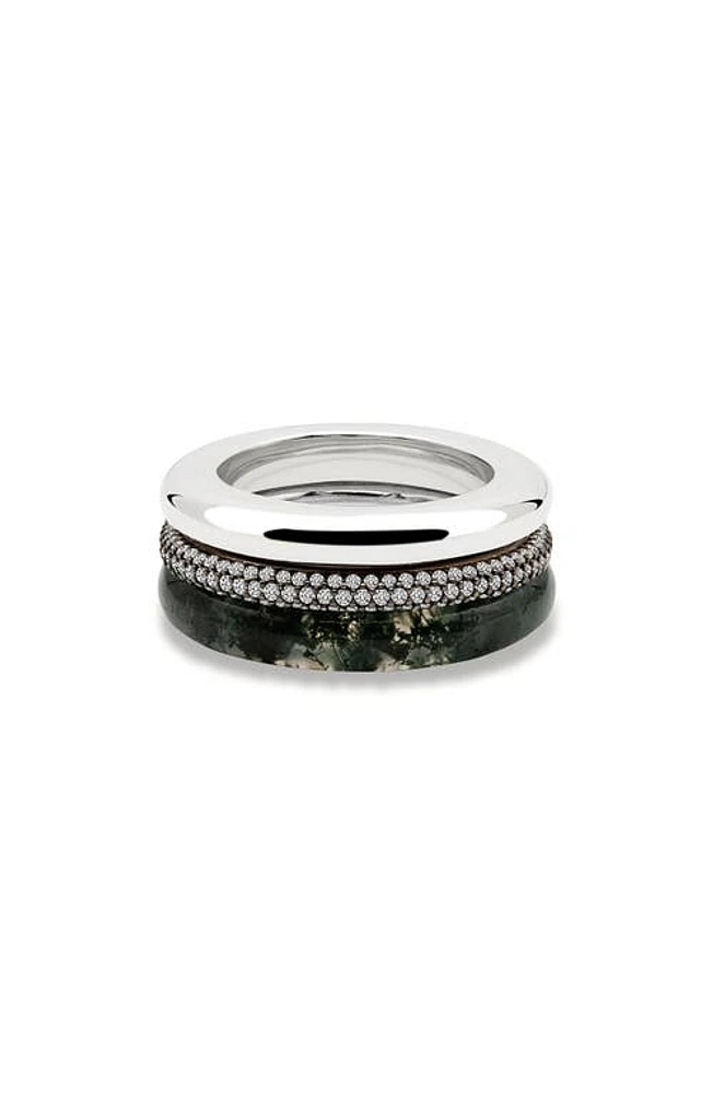 BY PARIAH Aurea Diamond Stack Ring White at Nordstrom,