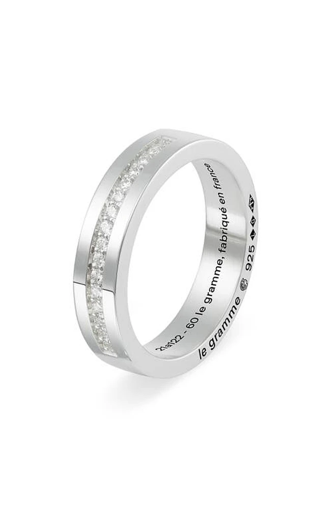 le gramme Men's 7G Diamond Polished Sterling Silver Band Ring at Nordstrom,