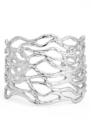 Karine Sultan Open Cuff in Silver at Nordstrom