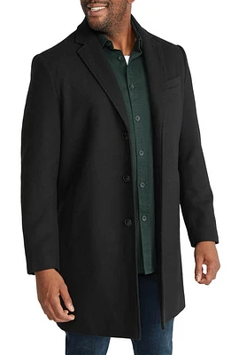 Johnny Bigg Brentford Twill Overcoat in Black at Nordstrom, Size Xx-Large