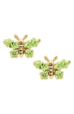 Mignonette Butterfly Birthstone Gold Earrings in August at Nordstrom