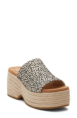 TOMS Lailam Espadrille Platform Slide Sandal Natural at Nordstrom