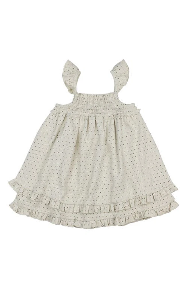 L'Ovedbaby Smocked Organic Cotton Dress Stone Dot at Nordstrom,