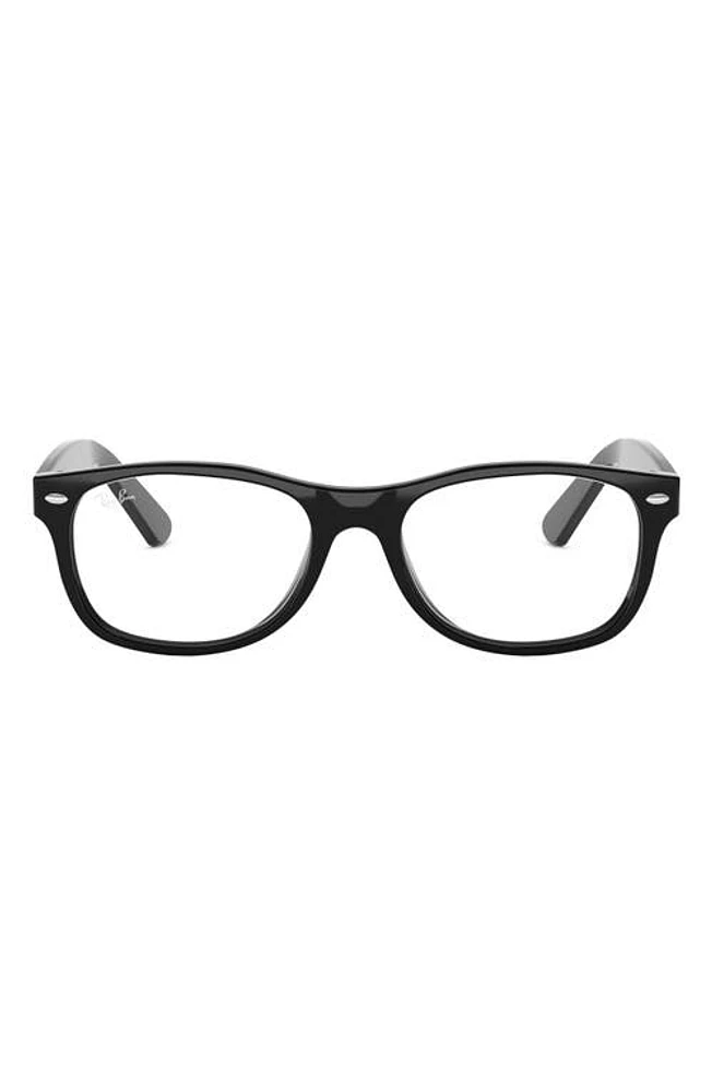 Ray-Ban New Wayfarer 54mm Square Optical Glasses in Black at Nordstrom