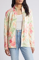 Tommy Bahama Aruba Fleur De Lei Front Zip Jacket Cameo at Nordstrom,