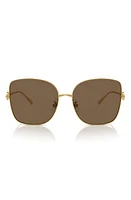 Tory Burch 60mm Oversize Butterfly Sunglasses in Gold/Gold at Nordstrom