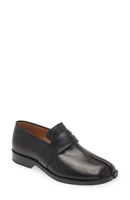 Maison Margiela Tabi Penny Loafer in Black at Nordstrom, Size 8Us