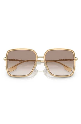 burberry Dionne 59mm Gradient Square Sunglasses in Opal Beige at Nordstrom