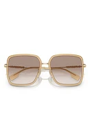 burberry Dionne 59mm Gradient Square Sunglasses in Opal Beige at Nordstrom