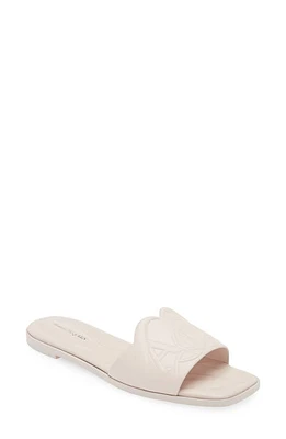 Alexander McQueen Seal Slide Sandal Clay at Nordstrom,