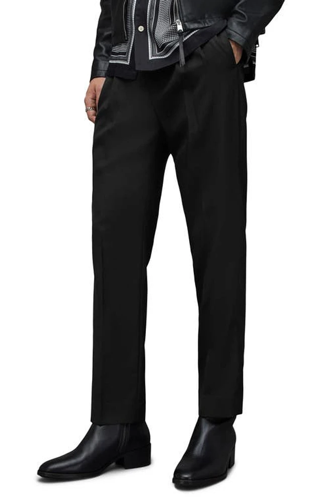 AllSaints Arah Tapered Leg Pants in Black at Nordstrom, Size 32