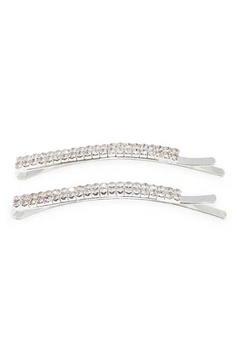 Petit Moments Izzy 2-Pack Barrettes in Silver at Nordstrom