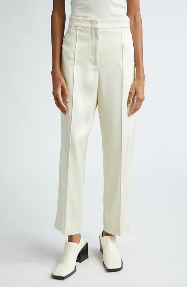 Jil Sander High Waist Wide Leg Trousers Natural at Nordstrom, Us