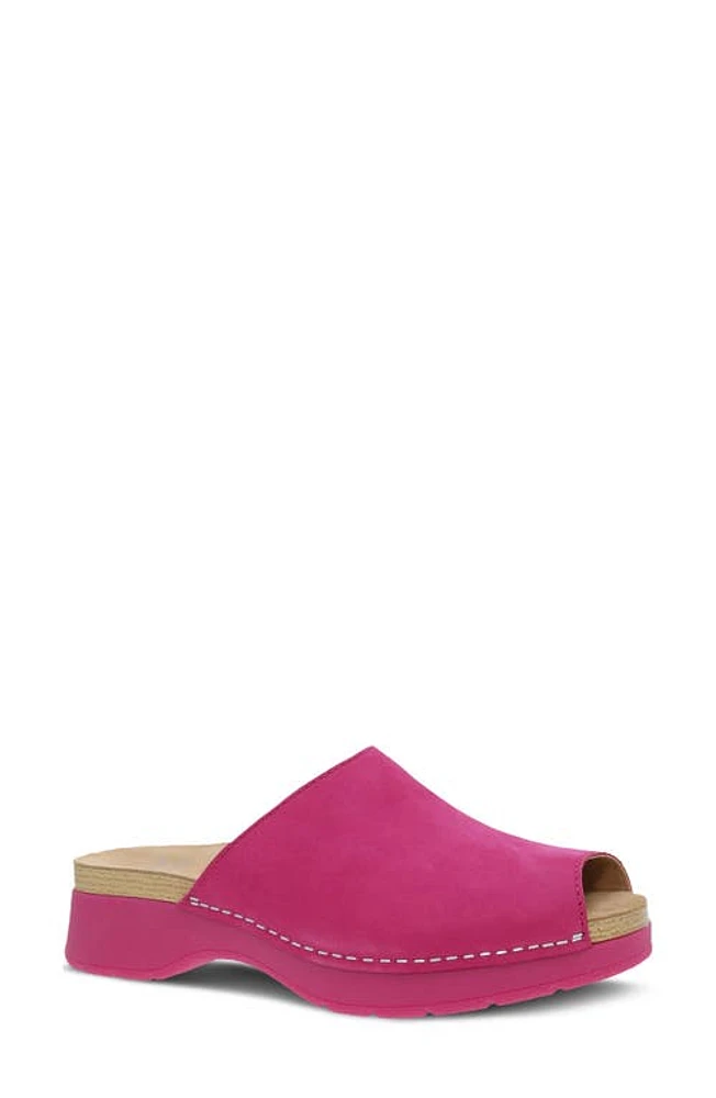 Dansko Ravyn Peep Toe Platform Sandal Fuchsia at Nordstrom,