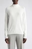 Lafayette 148 New York Raglan Sleeve Turtleneck Sweater Cloud at Nordstrom,