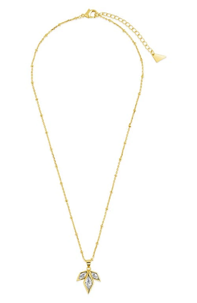 Sterling Forever Lissie Pendant Necklace in Gold at Nordstrom