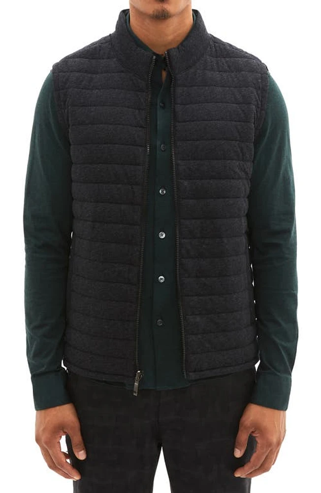 Robert Barakett Gallagher Reversible Vest Asphalt at Nordstrom,