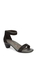 Naot Progress Sandal in Black Velvet Nubuck at Nordstrom, Size 9Us