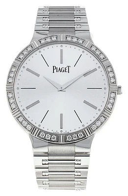 Watchfinder & Co. Piaget Dancer Preowned Bracelet Watch, 38mm in White Gold Set With Diamonds at Nordstrom