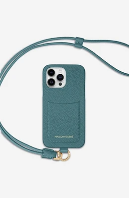 MAISON de SABRÉ Sling Phone Case in Bondi Blue at Nordstrom