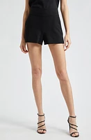 Alice + Olivia Donald High Waist Shorts Black at Nordstrom,