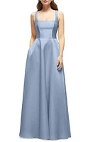 Dessy Collection Sleeveless Satin Gown at Nordstrom,