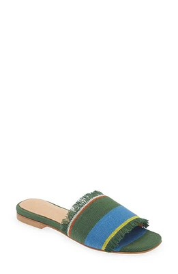 SHEKUDO Dassa Zoume Slide Sandal Green/Blue/White at Nordstrom,