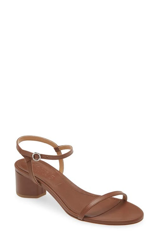 aeyde Immi Ankle Strap Sandal Brown at Nordstrom,