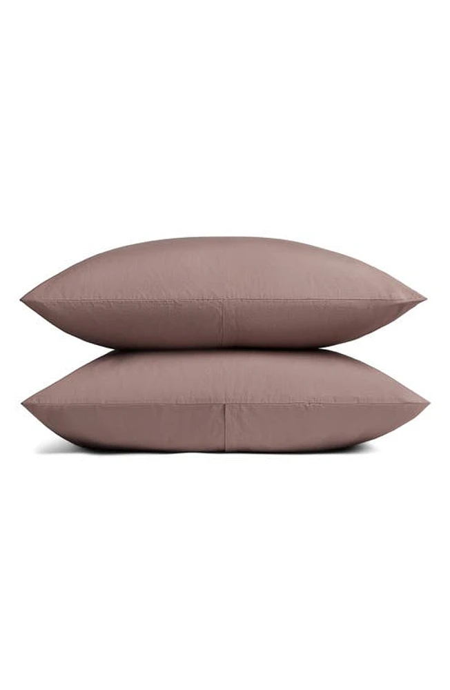 Parachute Set of 2 Brushed Cotton Pillowcases in Clover at Nordstrom