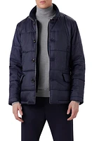 Bugatchi Water Repellent Quilted Jacket Navy at Nordstrom,