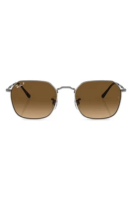 Ray-Ban Jim 53mm Gradient Polarized Irregular Sunglasses in Gunmetal at Nordstrom