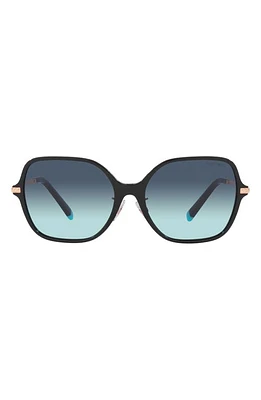 Tiffany & Co. 57mm Gradient Pillow Sunglasses in Black at Nordstrom