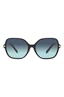 Tiffany & Co. 57mm Gradient Pillow Sunglasses in Black at Nordstrom