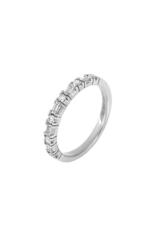 Bony Levy Gatsby Diamond Band Ring in 18K White Gold at Nordstrom, Size 6