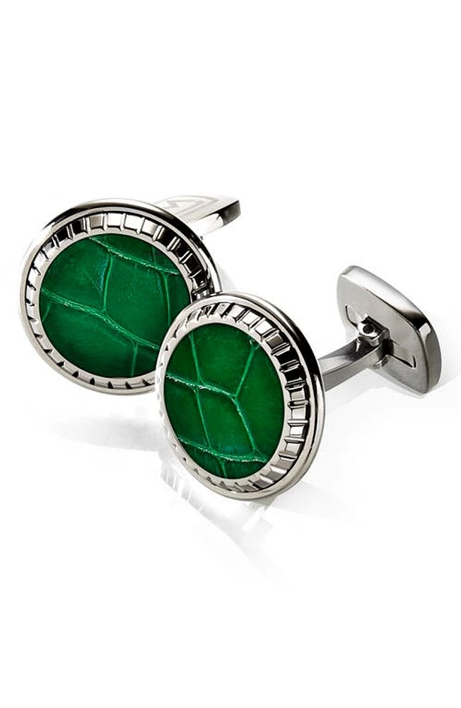 M-Clip Alligator Cuff Links in Green at Nordstrom